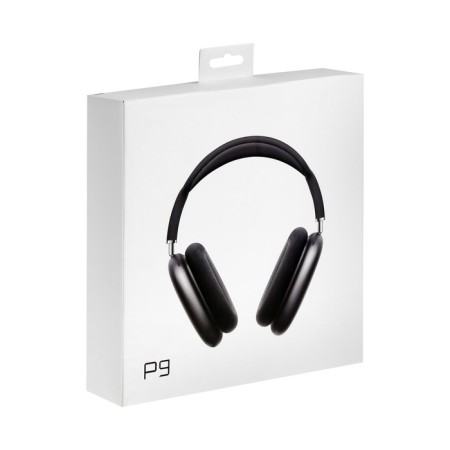 Wireless headphones P9, invoices, BT 5.0, microphone, jack 3.5 mm, 150 mAh, black-7