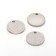 Suspension "Coin" star, set 3 pcs., Silver color