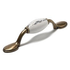 Ceramics bracket handle 012, 76 mm, ceramic, bronze color
