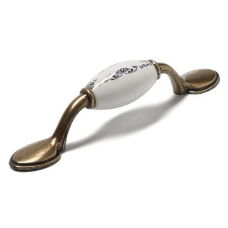 Ceramics bracket handle 012, 76 mm, ceramic, bronze color