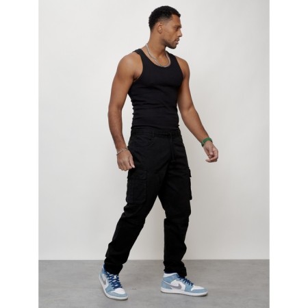 Cargo jeans, size 44-46, black color-6