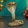 Figure "Royal Cobra Snake" Gold, 14x8x17cm