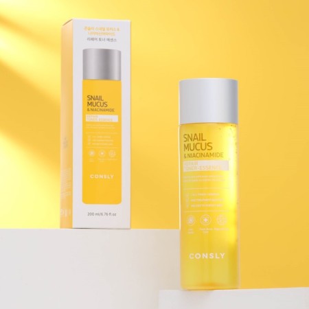 Restoring toner session "Consly", with mucin of snail and niacinamide, 200 ml