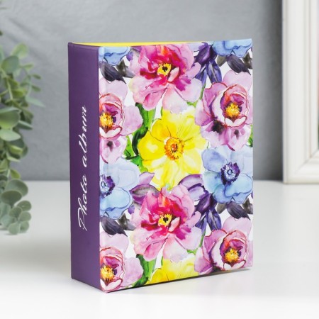 Photo album in 100 photos "Multi -colored flowers" 10x15 cm
