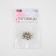 A set of buttons on the leg, d = 8 mm, 10 pcs, white/silver color