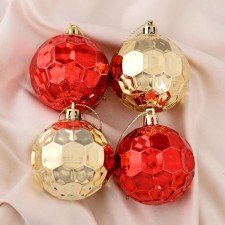 Set of balls plastic D-6 cm, 4 pcs 