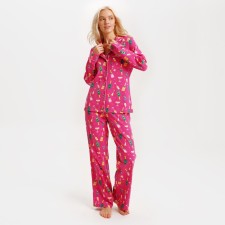 Пижама новогодняя женская (рубашка и брюки) KAFTAN «Шампанское», размер 48-50
