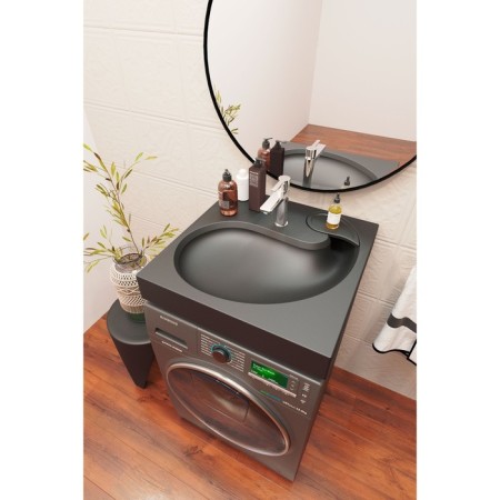 Sink over the Uperwood Comforty 60*60 cm washing machine, black matte-1