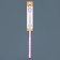 A collar with rows of 4 rows and rhinestones on a buckle, 38 x 1.5 cm, Osh 26-33, pink