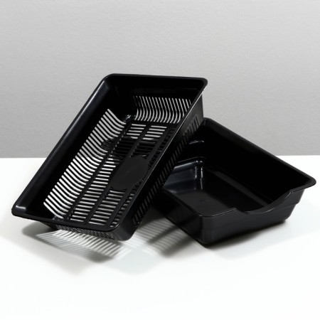 Deep toilet with a mesh of 36 x 25 x 9 cm, black-4