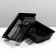 Deep toilet with a mesh of 36 x 25 x 9 cm, black