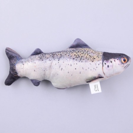 A toy for cats with mint "salmon" from textiles, 20 cm-4