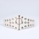 Women's belt, width 12 cm, on lightning, white color