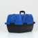 Carriage for animals with a plastic door, 40 x 32 x 26, blue