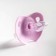 Orthodontic dummy nipple, silicone, from 6 months, with a cap, mix for a girl