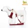A set with a soft cage "Cell", size L, leash 120 x 1.5 cm, og 42-76 cm, red