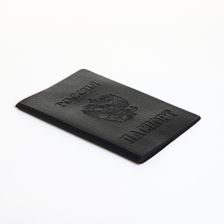 Cover for passport, black color-2