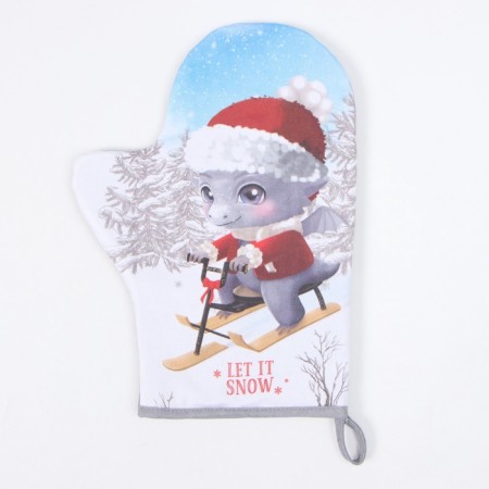 Mittens-Open Ethel "New Year's Fun" 20x28 cm, 100% HL, Vatin 250 g/m2-2