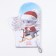 Mittens-Open Ethel "New Year's Fun" 20x28 cm, 100% HL, Vatin 250 g/m2