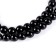 Beads made of natural stone "Black Agat" set 36 pcs., Size 1 pc. - 10 mm