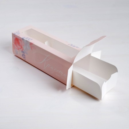 Box for Makarun, confectionery packaging, “Beauty inside” 18 x 5.5 x 5.5 cm-1