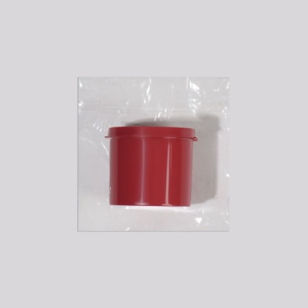 Strawberry makeup sponge, set - 7 pcs, d = 5.5 cm, with a holder, in a case, pink color-9