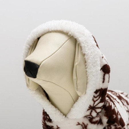 Kombinson "Deer" with a hood, size L (DS 35 cm, og 45 cm, Osh 35 cm), brown-6