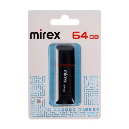 Flashka Mirex Knight Black, 64 GB, USB2.0, Thu up to 25 MB/s, PLO up to 15 MB/s, black-5