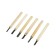 A set of woodcar tundra, wooden handle, 6 pcs.