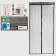 Antimoscate grid for doors, 100 × 210 cm, on magnets, black color
