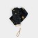 Mechanical female umbrella, 6 knitting needles, black color.