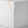 The necklace "chain" leaflets and bead, white color in gold, 45 cm
