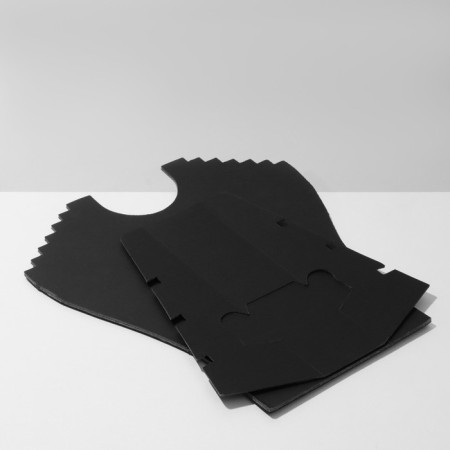 Bust for jewelry, 23 × 7 × 24 cm, h = 24 cm, black color-5