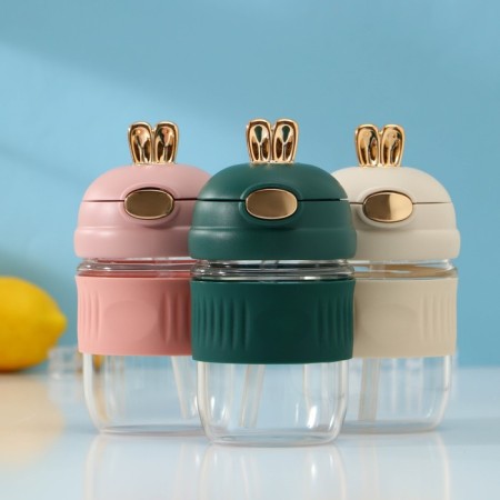 Water bottle "Ears", 350 ml, 9.5 × 9 × 17 cm, color mix-8