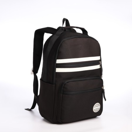 Youth backpack from lightning textiles, 5 pockets, black color-2