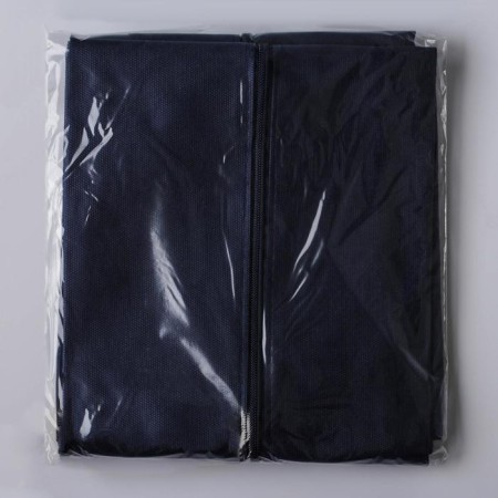 Close for clothes with a window, 60 × 120 cm, spanbond, blue color-5
