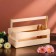 Wooden Kashpo 24.5 × 13.5 × 9 cm "Two Light", two -string, natural give beautifully