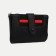 Women's wallet on the button, black color