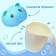 Plastic bucket for swimming and shampooing, children's bath bucket "Mouse", 500 ml., Hooser, color blue