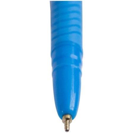 Ballpoint handle Berlingo Blitz Pro, blue ink, node 0.7 mm, soft rubber flu, mix-1