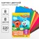 Cardboard color, A4, 8 sheets, 8 colors, non -unilateral, in a folder, 220 g/m², Smeshariki