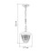 Lamp Garden Era E27, IP44, 40W, 177x164x526 mm, white