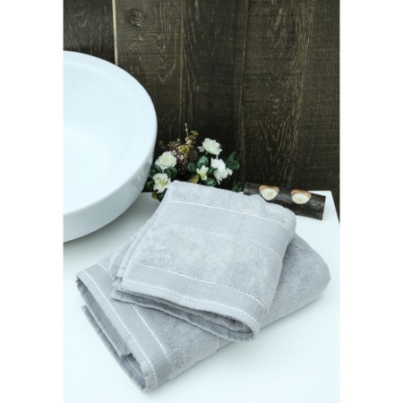 Arya Home Gloss towel, 450 gr, size 50x90 cm, color light gray-1