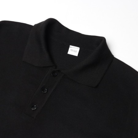 Jumper Polo Men's Minaku: Knitwear Collection Black Black, Rr. 46-5