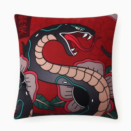 Pillow Ethel "Cool Snake" Ethel 40x40 cm, 100% p/e, velor