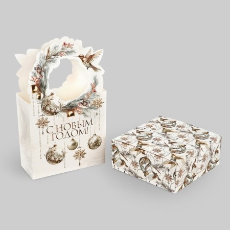 Box the national team "Luxurious New Year" 12.3 x 21 x 5.3 cm, New Year-6