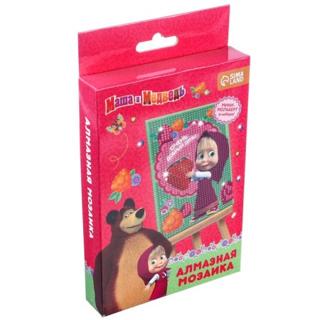 Diamond mosaic, 16x10.5 cm, Masha and Bear-3