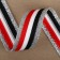Braid knitted lamps 25 mm, 9.1 ± 0.5 m, silver/red/white/black color
