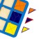 Frame-lodges "Squares", fractions, 12 pcs., No. 2, mix