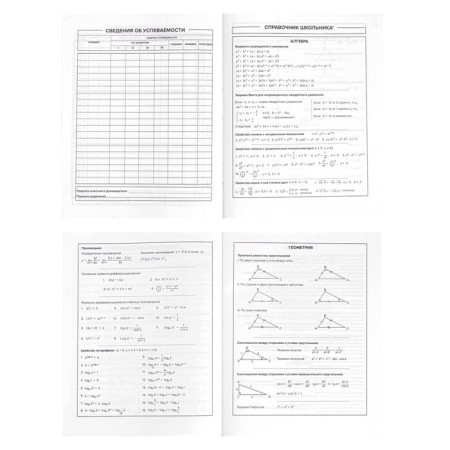 The diary is universal, for grades 1-11, "a dog with glasses", a solid cover, matte lamination, selective UV-lame, an offset block, a universal cheat sheet, 48 sheets-5